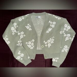 Hollister Cropped XS Cardigan
